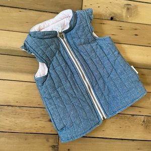 Mud Pie Quilted Chambray Vest